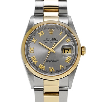 ロレックス デイトジャスト 16203 グレー メンズ 時計 【中古】【wristwatch】