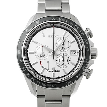 グランドセイコー スプリングドライブ クロノグラフ SBGB001 シルバー メンズ 時計 【中古】【wristwatch】