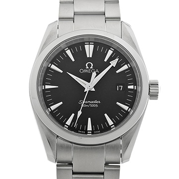オメガ シーマスター アクアテラ クォーツ 2518.50 ブラック メンズ 時計 【中古】【wristwatch】