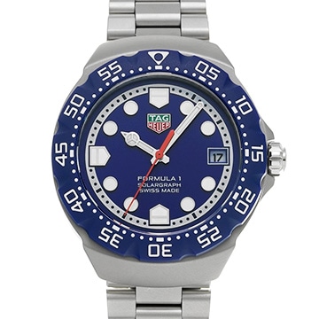 タグ ホイヤー フォーミュラ1 ソーラーグラフ WBY1112.BA0042 ブルー メンズ 時計 【中古】【wristwatch】