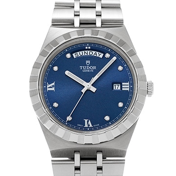 チューダー / チュードル ロイヤル 28600 ブルー/ダイヤモンド メンズ 時計 【中古】【wristwatch】