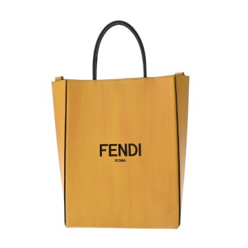 フェンディ ショッピングバッグ 2WAY イエロー 7VA512 レザー レディース バッグ 【中古】【bag】