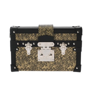 ルイ ヴィトン プティットマル  ブラック/ゴールド レザー レディース バッグ 【中古】【bag】