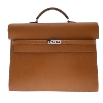 エルメス ケリーデペッシュ 38 ナチュラル ヴァッシュリエジェ レディース バッグ 【中古】【bag】