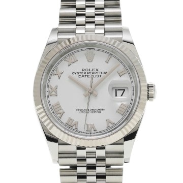 ロレックス デイトジャスト 36 126234 ホワイト メンズ 時計 【中古】【wristwatch】