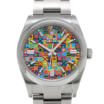 ロレックス オイスターパーペチュアル 36 126000 ジュビリーモチーフ メンズ 時計 【中古】【wristwatch】