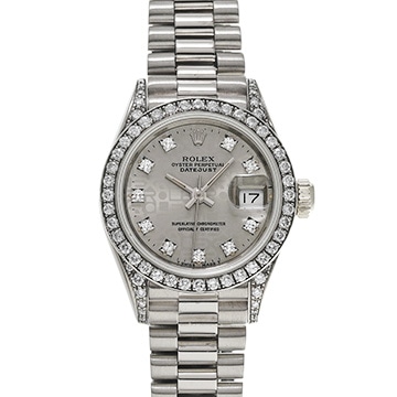 ロレックス デイトジャスト 69159G シルバーコンピュータ/ダイヤモンド レディース 時計 【中古】【wristwatch】