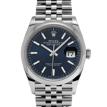 ロレックス デイトジャスト 36 126200 ブライトブルー メンズ 時計 【中古】【wristwatch】