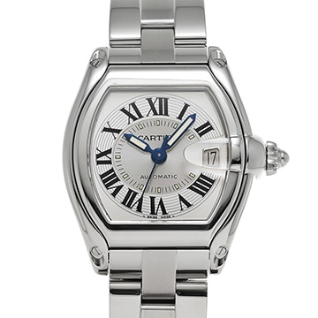 カルティエ ロードスター LM W62000V3 シルバー レディース 時計 【中古】【wristwatch】