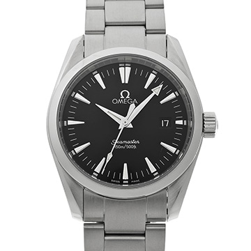 オメガ シーマスター アクアテラ クォーツ 2518.50 ブラック メンズ 時計 【中古】【wristwatch】
