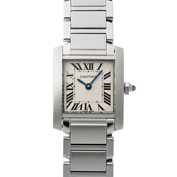 カルティエ タンクフランセーズ SM　 W51008Q3 シルバー レディース 時計 【中古】【wristwatch】