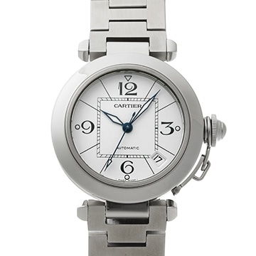 カルティエ パシャC W31074M7 ホワイト ユニセックス 時計 【中古】【wristwatch】