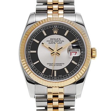 ロレックス デイトジャスト 116233 シルバー/ブラック メンズ 時計 【中古】【wristwatch】