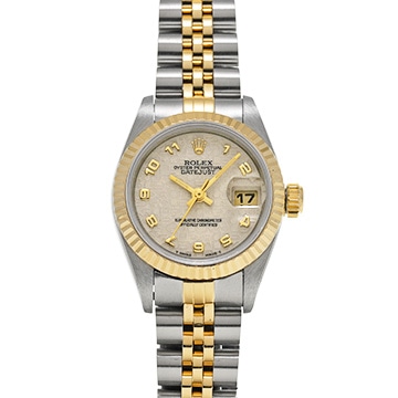 ロレックス デイトジャスト 69173 アイボリーコンピュータ レディース 時計 【中古】【wristwatch】