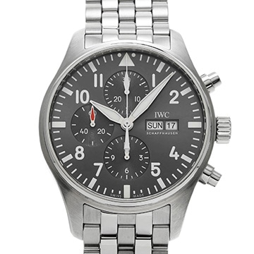 IWC パイロットウォッチ クロノグラフ スピットファイア IW377719 グレー メンズ 時計 【中古】【wristwatch】