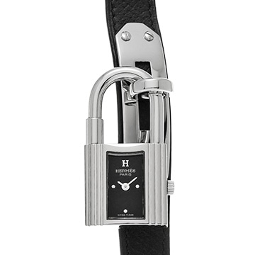 エルメス ケリーウォッチ KE1.210 ブラック レディース 時計 【中古】【wristwatch】