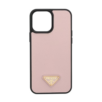 プラダ iPhone 15 Pro Max用 ケース ピンク M82888 サフィアーノレザー ユニセックス 【中古】【other】