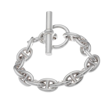 エルメス シェーヌダンクル ブレスレット PM 16コマ シルバー シルバー925 ユニセックス ジュエリー 【中古】【jewelry】