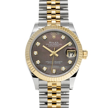 ロレックス デイトジャスト 31 278273NG ブラックシェル/ダイヤモンド ユニセックス 時計 【新品】【wristwatch】