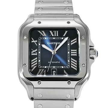 カルティエ サントス ドゥ カルティエ LM WSSA0030 ブルー・グラデーション メンズ 時計 【中古】【wristwatch】