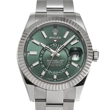 ロレックス スカイドゥエラー 336934 ミントグリーン メンズ 時計 【新品】【wristwatch】
