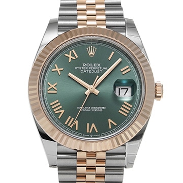 ロレックス デイトジャスト 41 126331 ミントグリーン メンズ 時計 【新品】【wristwatch】