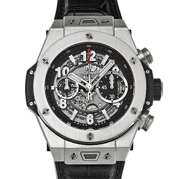 ウブロ ビッグバン ウニコ チタニウム 411.NX.1170.RX マットブラックスケルトン メンズ 時計 【中古】【wristwatch】