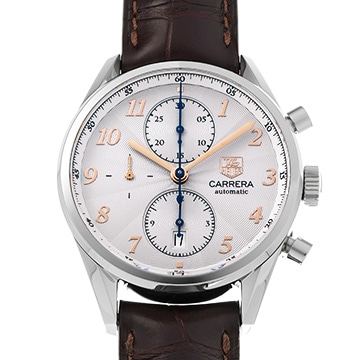 タグ ホイヤー カレラ ヘリテージ キャリバー16 クロノグラフ CAS2112.FC6291 シルバー メンズ 時計 【中古】【wristwatch】