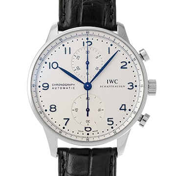 IWC ポルトギーゼ クロノグラフ IW371446 シルバー メンズ 時計 【中古】【wristwatch】