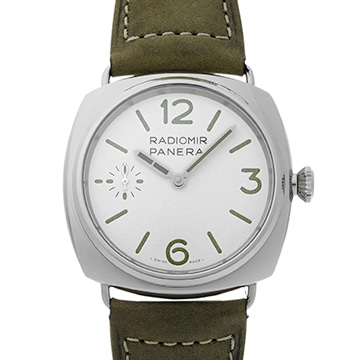 パネライ ラジオミール オフィチーネ PAM01384 ホワイト メンズ 時計 【中古】【wristwatch】