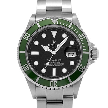 ロレックス サブマリーナ デイト ビッグスイス ファット4 16610LV ブラック メンズ 時計 【中古】【wristwatch】