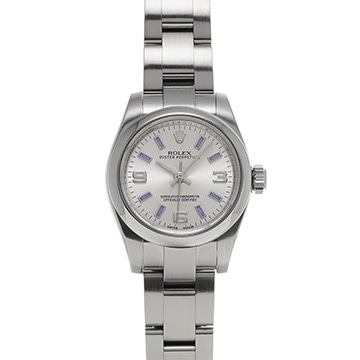 ロレックス オイスターパーペチュアル 26 176200 シルバー レディース 時計 【中古】【wristwatch】