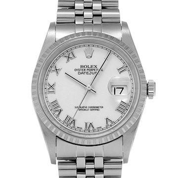 ロレックス デイトジャスト 36 16220 ホワイト メンズ 時計 【中古】【wristwatch】