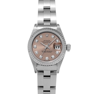 ロレックス デイトジャスト 69174G ピンク/ダイヤモンド レディース 時計 【中古】【wristwatch】