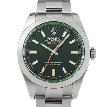 ロレックス ミルガウス 116400GV ブラック メンズ 時計 【中古】【wristwatch】