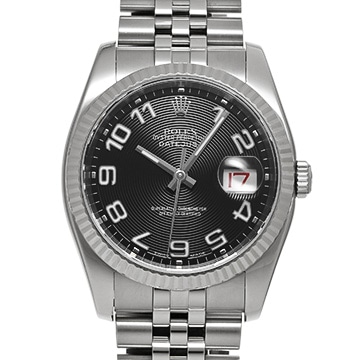 ロレックス デイトジャスト 116234 ブラックコンセントリック メンズ 時計 【中古】【wristwatch】