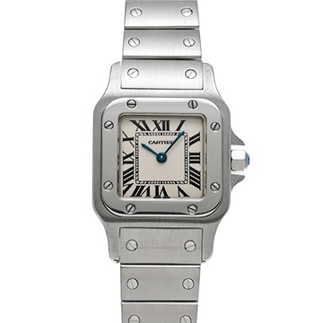 カルティエ サントスガルベ SM W20056D6 シルバー レディース 時計 【中古】【wristwatch】