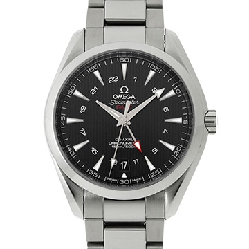 オメガ シーマスター アクアテラ コーアクシャル GMT 231.10.43.22.01.001 ブラック メンズ 時計 【中古】【wristwatch】