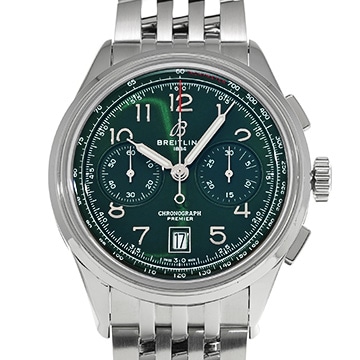 ブライトリング プレミエ B01 クロノグラフ 42 AB0145371L1A1 グリーン メンズ 時計 【中古】【wristwatch】