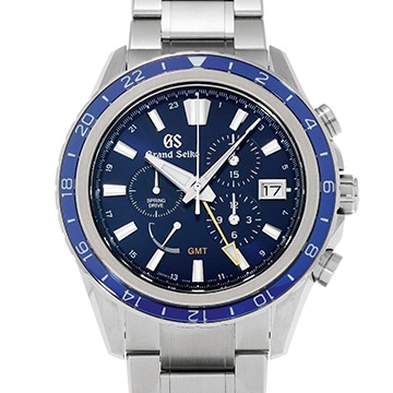 グランドセイコー エボリューション9コレクション スプリングドライブ GMT GSクロノグラフ15th SBGC249 ブルー メンズ 時計 【中古】【wristwatch】