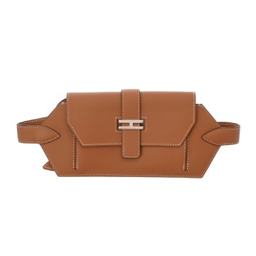 エルメス エランポケット 24 ゴールド ヴォースイフト ユニセックス バッグ 【中古】【bag】