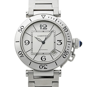 カルティエ パシャ シータイマー W31080M7 シルバー メンズ 時計 【中古】【wristwatch】