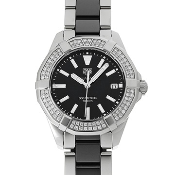 タグ ホイヤー アクアレーサー WAY131E.BA0913 ブラック メンズ 時計 【中古】【wristwatch】