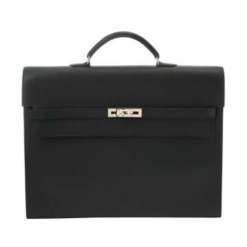 エルメス ケリーデペッシュ 38 ブラック ヴォーエプソン メンズ バッグ 【中古】【bag】