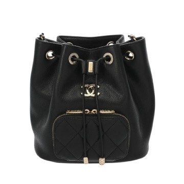 シャネル マトラッセ バケットバッグ ブラック AS2353 キャビアスキン レディース バッグ 【中古】【bag】