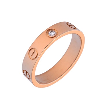 カルティエ ミニラブリング #49　1PD ピンク K18ピンクゴールド PG レディース ジュエリー 【中古】【jewelry】