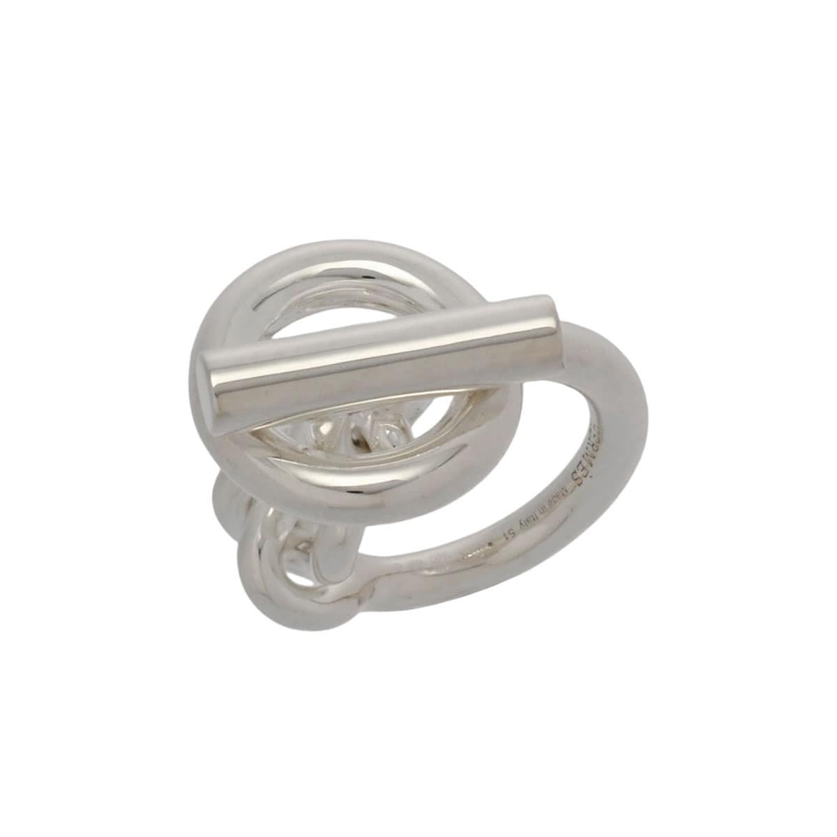 エルメス クロワゼット リング GM #51 シルバー シルバー925 レディース ジュエリー 【中古】【jewelry】