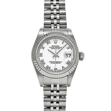ロレックス デイトジャスト 79174 ホワイト レディース 時計 【中古】【wristwatch】