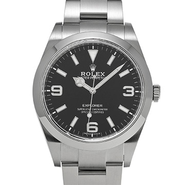ロレックス エクスプローラー 214270 ブラック メンズ 時計 【中古】【wristwatch】