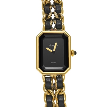 シャネル プルミエール S H0001 ブラック レディース 時計 【中古】【wristwatch】